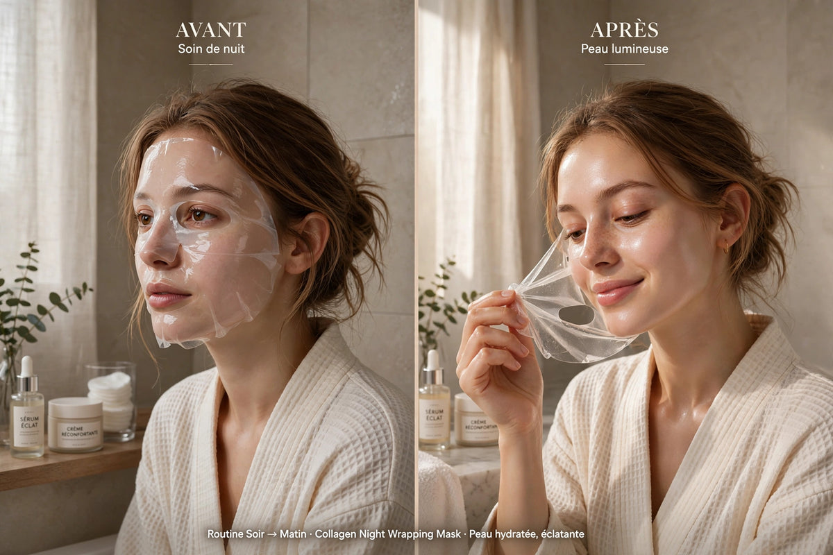 Masque de Nuit Hydrogel — Effet "Peau Neuve" Immédiat